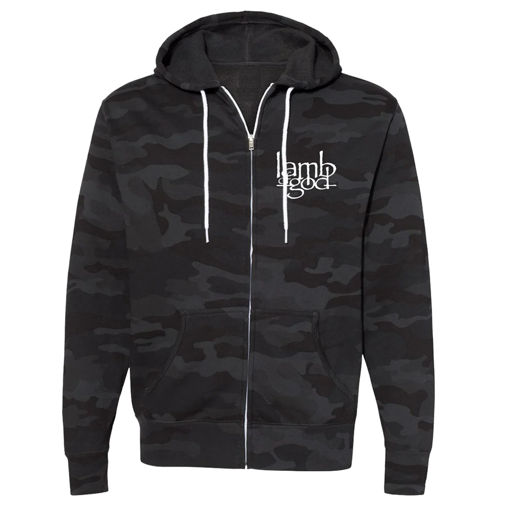 Skeletal Bird Zip Hoodie - Image 3